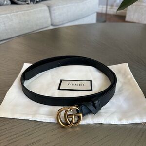 GUCCI Authentic GG Marmont thin belt